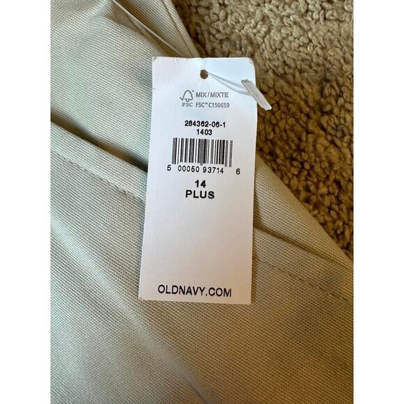 NWT Old Navy Straight Ultimate Built-In Flex Chino Pants Stone Boys Plus Size 14 - Picture 6 of 8
